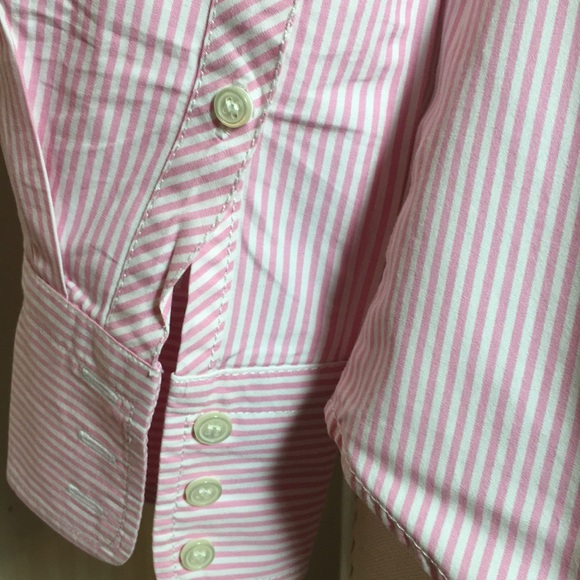 J Crew Pink & White Stripe Button Down - Picture 7 of 8